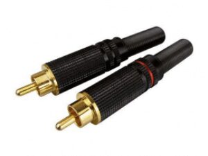 Audio Dynavox cinch stekker rood+zwart