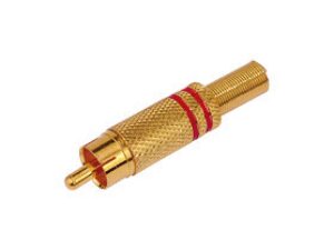 Cinch stekker rood tot 7mm
