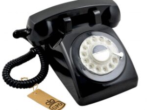 GPO 746 Draaischijf Retro Telefoon Zwart