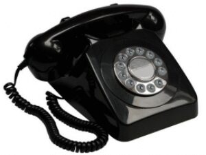 GPO 746 Druktoets Retro Telefoon Zwart