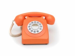 GPO druktoets telefoon oranje – 746PUSHORA
