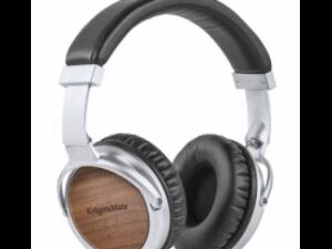 Krüger&Matz KM0669 Bedrade hoofdtelefoon met microfoon walnotenhout