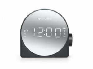 Muse M-186CMR Stijlvolle digitale wekkerradio met groot spiegeldisplay