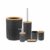Teesa TSA0400B Set badkameraccesoires zwart