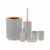 Teesa TSA0400G Set badkameraccesoires grijs